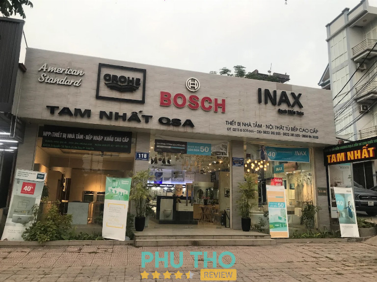 Thiết bị vệ sinh Tam Nhất- Inax- Bosch - Grohe Vĩnh Phúc